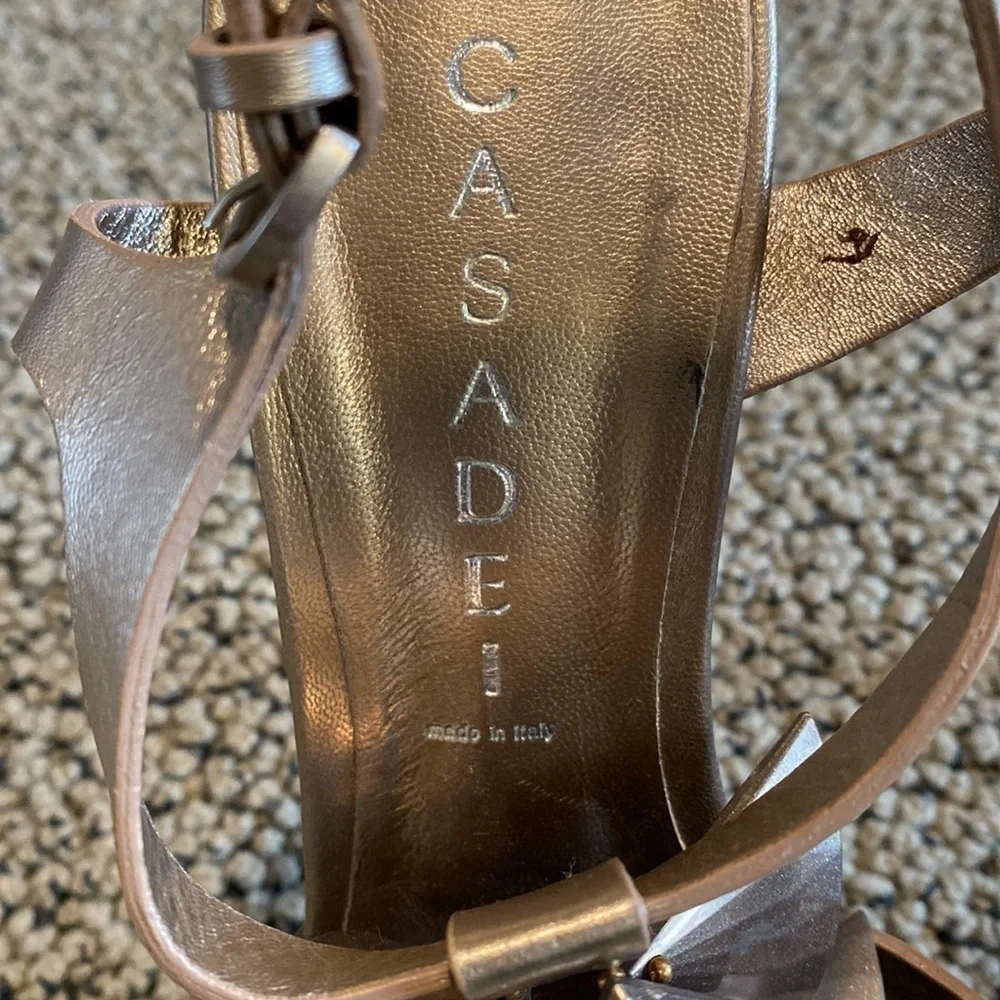 Casadei Heeled Sandals Women's Size 7 in Good Used Condition